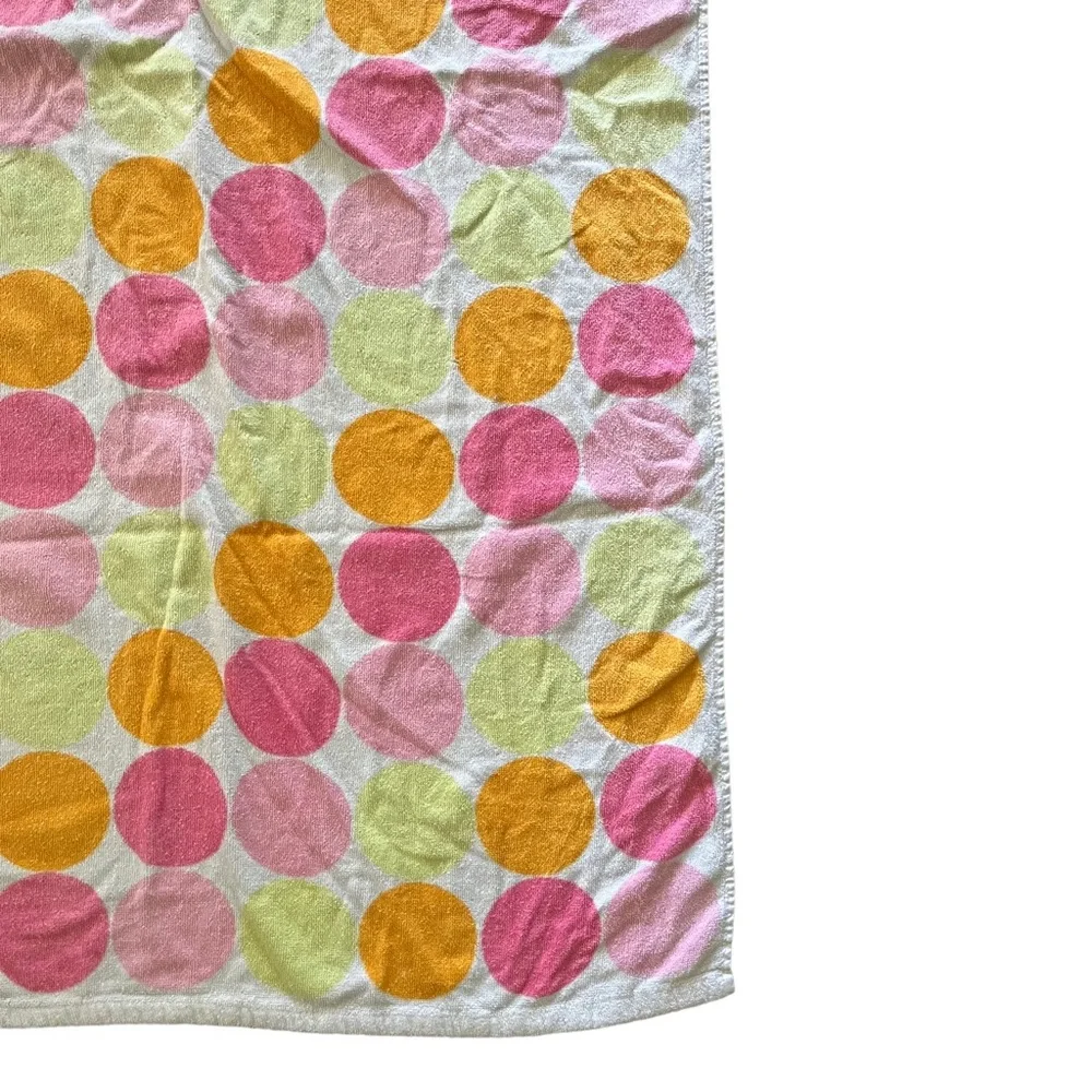 Vintage cotton, polkadot, beach towel